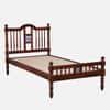 Nilaya Sheesham Wood Single Size Non Storage Bed in Honey Oak Finish