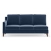 Abbey Sectional Sofa (Colour : Lapis Blue, Cushion : Hard, Seater : Right Aligned 3 Seater + Right Aligned Chaise)