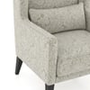 Morgen Solid Wood Lounge Chair in Monochrome Paisley Colour