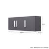 Hexa Red Multipurpose Storage Cabinet With 3 Door in Slate Grey Colour