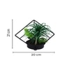 Artificial Ponytail Indoor Plant With A Metal Stand