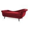 Kabera Velvet Chaise Launger in Maroon Colour