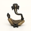 Pitambara Polyresin Figurine in Matte Black Colour