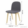 Scandinavian Aderes Dining Chair Natural Wood Finish