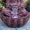 Wine Fiber Glass Lotus Buddha Indoor Water Fountain