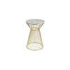 Lachlan Metal Side Table in  Gold Finish