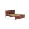 Brilliant Sheesham Wood King Size Bed Non Storage Bed Provincial Teak  Finish (72 x 78 inches)