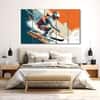 The Castle Decor Sports Art Wall Painting Wooden Framed Digital Painting 27x48 Inch (Style 4)