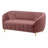Nero Velvet 2 Seater Sofa in Pink Colour