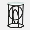 Metality Metal Side Table in Black Colour