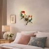 Devansh Metal Electric Wall Light in Gold Colour with Multi Shade Count of 2 Lights