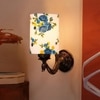 Devansh Metal Electric Wall Light in Antique Gold Colour with Multi Shade Count of 1 Light