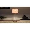 Multicolor cotton with Metal Gold Table Lamp