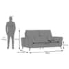 Luca Leather Three Seater Motorized Recliner in Golden Oak