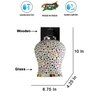 Devansh Solid Wood Electric Wall Light in Brown Colour with Multi Shade Count of 1 Light