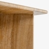 Aara Stone Side Table in Brown Colour