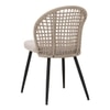Scandinavian Allur Dining Chair Matte Black Finish
