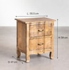 Bespoke Solid Wood Bedside Table in Natural Finish