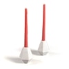 Diamond Dust Mable Candle Stands Set of 2