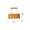 Palisade 24 Centrum Wooden 2 Series Hanging Lamp
