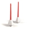 Diamond Dust Mable Candle Stands Set of 2