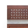 Devoto Solid Wood Wall Mounted Prayer Unit In Honey Finish