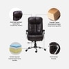 Ettorez Grace Ultra Premium Leatherette Office Chair In Brown Colour