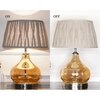 Ingram Glass and Metal Table Lamp With Natural Jute Shade