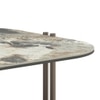 Paloma Rectangular Marble Coffee Table in Saturn Spanish Ceramic Finish