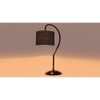 Black cotton Curvy table lamp with Iron Base (SP02)