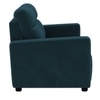 Alvaro Velvet 2 Seater Sofa T Blue Color