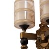 Eliante Modern Wall Lights Mild Steel & Glass Material Antique & Champaign Finish
