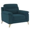 Niwara Velvet 1 Seater  sofa in T Blue color