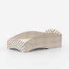 Loopy Loop Toddler Bed in Oak and White Stripes