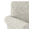 Oxford 3 Seater Fabric Sofa In Monochrome Paisley Colour