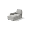 Apollo Sofa (Colour : Vapour Grey, Cushion : Hard, Back Type : High Back, Seating Capacity : Left Aligned 2 Seater + Left Aligned Chaise)