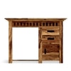 Denver Sheesham Wood Study Computer Table In Natural Teak Finish