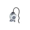 Multicolor Mosaic Glass Zig Zag Curvy Table lamp with Iron Base (EN15)