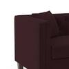 Windsor Premium 1 Seater Fabric Sofa in Deep Plum Velvet Colour