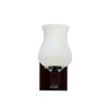 Devansh Solid Wood Electric Wall Light in White Colour with White Shade Count of 1 Light