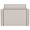 Elano Modern Premium 1 Seater Boucle  Pull Out Sofa Cum Bed with Improted Mechanism In off  White  Color
