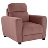 Alvaro Velvet 1 Seater Sofa Pink Color