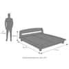 Tahiti Platform Bed Queen Dark Chestnut Finish