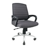 Smart Ergonomic Chair With Breathable Grey Mesh Fabric