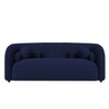 Zenol Boucle Fabric 2 Seater Sofa In Navy Blue