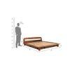 Wilbur Solid Wood King Size Non Storage Bed In Teak Finish