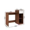 Nova Home office table Walnut and Frosty White