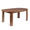 Twilight Solid Wood Six Seater Dining Table in Brown Colour