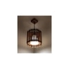 Octa Brown Solid Wood Single Hanging Light