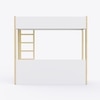 Pine Tree Single Size Bunk Bed In White & Oak Colour